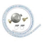 Ribitech DG170TC75/B - Kit tube souple butane avec 1 d&eacute;tenteur, 1 t&eacute;tine et 1 tube souple 1m50