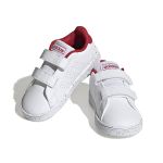 Adidas Garçon Unisex Kinder Advantage Lifestyle Court Two Hook-and-Loop Chaussures de Tennis, FTWR White/FTWR White/Better Scarlet, 22 EU