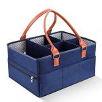Couc de bébé caddy lingettes sac portable table à langer organisateur pépinière panier de rangement avec compartiments modifiables