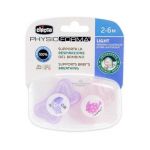 Chicco Chupete Silicona Physio Light Ortodontico Rosa 2-6 M 2 U