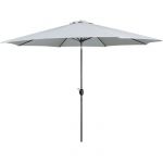 Marbueno Umbrella Steel 8 Ribs D270 cm Polyester White Garden, Pool, Terrace 10484