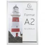 Exacompta Cadre Mural En Aluminium A2 Alu/cristal