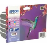 Epson T0807 - Multipack de 6 cartouches d'encre (noire, cyan, magenta, jaune, magenta clair et cyan clair)
