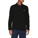 Lacoste Polo en coton piqué manches longues Noir