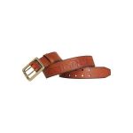 Carhartt Ceinture cuir double ardillon Belt - Marron - Taille 42