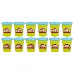 Play-Doh Pâte à modeler - 12 pots de 112g - Bleu
