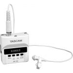 Tascam DR-10LW enregistreur audio numérique et micro cravate (blanc)