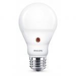 Philips Ampoule LED E27 A19 capteur jour/nuit 7,5W, 2 700K