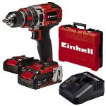Einhell Visseuse-perceuse &agrave; percussion sans fil TE-CD 18/50 Li-i BL Power X-Change (li-ion, 18 V, variateur &eacute;lectronique, fournie avec 2 batteries 2,0 Ah Power X-Change et un chargeur rapide)