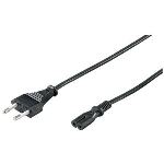 Wentronic 95039 - Cordon d'alimentation (prise européenne de doubler jack) 5 m