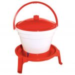 Kerbl 71120 - Seau-abreuvoir pour volaille avec socle et anse de transport 12&nbsp;L