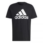 Adidas Tshirt Essentials Single Jersey Big Logo Noir - Taille M