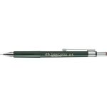 Faber-Castell 136500 - Portemine TK-FINE 9715, trait 0,5 mm, 3 mines HB, gomme, corps vert