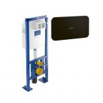 Villeroy & Boch Bâti-support autoportant WC Viconnect avec plaque noir