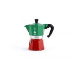 Bialetti Cafetière Moka Express Italia vert et rouge 3 tasses Multicolore