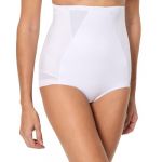 PLAYTEX Culotte Gainante Silhouette Parfaite x1 Femme, Blanc, M