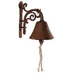 Esschert design DB40 - Cloche Fleur en fonte pour porte d'entrée