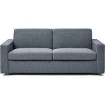 Habitat et Jardin Canapé convertible express en tissu 'Diana' - Couchage 140 cm - 3 places - Gris