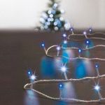 Guirlande l ineuse Timer 50 m Bleu 500 LED CT