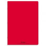 Conquerant 100102940 - Cahier Classique piqué A4 couv. PP rouge 96 pages 90g/m², Grands carreaux