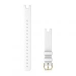 Garmin Bracelet En Cuir L Lily 14 Mm One Size White / Cream Gold