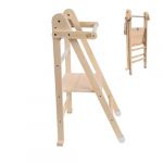 TP Toys Active-Tots Tour d'Apprentissage Pliable pour Tout-Petits et Enfants - Tabouret d’Appui pour la Cuisine, Aide pour les Mamans, Échelle Montessori - Conception Durable et Sécurisée