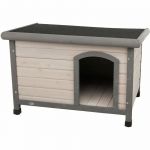 Trixie Natura Niche Classic à Toit Plat pour Chiens Gris Taille S-M 85 x 58 x 60 cm