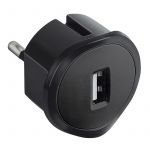 Legrand Adaptateur chargeur USB noir