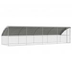 Cage &agrave; poules Argent 800 x 200 x 198.5 cm Acier galvanis&eacute; vidaXL