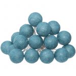 Atmosphera Guirlande décorative lumineuse Bleu Canard 16 boules LED D 3.5 cm et L 261 cm