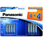 Panasonic Piles LR03 AAA Evolta 4+4 gratuites