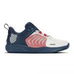 K-Swiss Performance Homme ULTRASHOT Team Chaussure de Tennis, Blanc de Blanc/Blue Opal/Lollipop, 44 EU