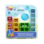 Learning Resources Numberblocks Bouteilles Sensorielles – Set de 5 Jouets Calme et Comptage – Enfant 3 Ans – sans Liquide – Idée Cadeau Noël