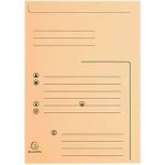 Exacompta 334000E - Paquet de 25 chemises SUPER 250 Contact imprim&eacute;es 2 rabats, coloris assortis 5 teintes