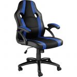 TecTake Chaise gamer BENNY - chaise, chaise de bureau, chaise gaming - noir/bleu