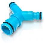 Cellfast 3-way splitter 1 "&agrave; la norme - 1" 1 pouce raccord rapide robuste syst&egrave;me de tuyau Quickfit