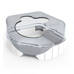 Zolux 1 maison de toilette pour petits rongeurs. Rody3 . couleur blanche. taille 14.3 cm x 10.5 cm x 7 cm . pour rongeur