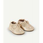 Robeez Chaussons bébé en cuir couleur dorée rose avec souris - 12-18 M - Taille 12-18 M