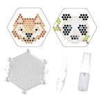 Kit Perles d'eau magiques Panda et Renard 2 plaques D10,5cm+pince+spray