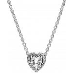 Pandora Collier et pendentif 398425C01 - C?ur Sur&eacute;lev&eacute; Argent Femme