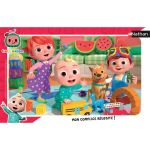 Ravensburger Nathan - puzzle cadre 15 p - l'heure de jouer avec cocomelon / cocomelon - d&egrave;s 3 ans - 86155