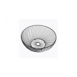 Corbeille à Fruits en Métal "Torsade" 30cm Noir Prix