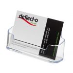 Deflecto Porte cartes visite standard transparent 9.5x4.8x3.8cm - Lot de 16