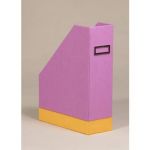 Rhodia 318931C - Porte magazine rama, dos de 10, finition simili cuir, coloris lilas