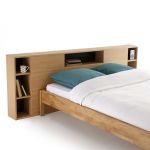 Tête de lit XL avec rangements, BIFACE Bois Clair C ne Taille 160 cm