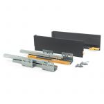 Emuca Kit de tiroir Concept hauteur 105 mm et profondeur 500 mm finition gris anthracite - 3100535