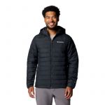 Columbia Powder Lite Hooded Jacket, Doudoune À Capuche Homme, Black, Taille XXL