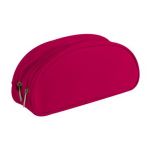 Clairefontaine 8344C - Trousse ovale 2 compartiments, en tissu polyester, coloris framboise