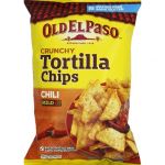 Old el paso Crunchy Tortilla Chips chili - Le sachet de 185g