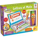 Lisciani Giochi CAROTINA - Lettres et Mots 2 en 1 - Jeu Éducatif pour Enfants dès 3 Ans - Apprendre Les Lettres - Jeu Magnétique Intéractif avec Stylo Parlant - Activité Préscolaire - Jeu Électronique